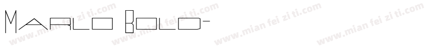Marlo Bold字体转换